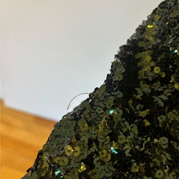 Alice + Olivia green sequin mini dress - Picture 4 of 5